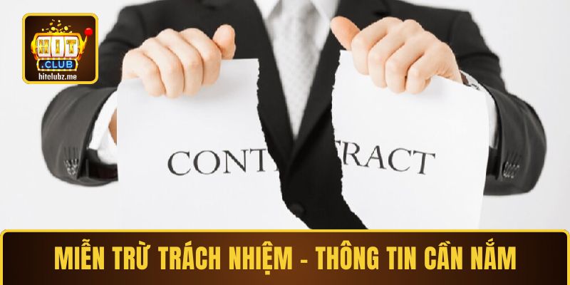 miễn trừ trách nhiệm