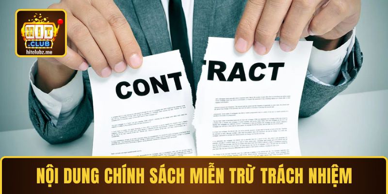 Nội dung miễn trừ trách nhiệm tại Hitclub